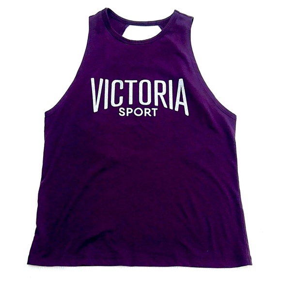 Victoria's Secret Sport Purple Cut Out Muscle Tee - Picture 6 of 6